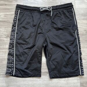 Guess los Angeles with Logo Print Black Shorts Size L